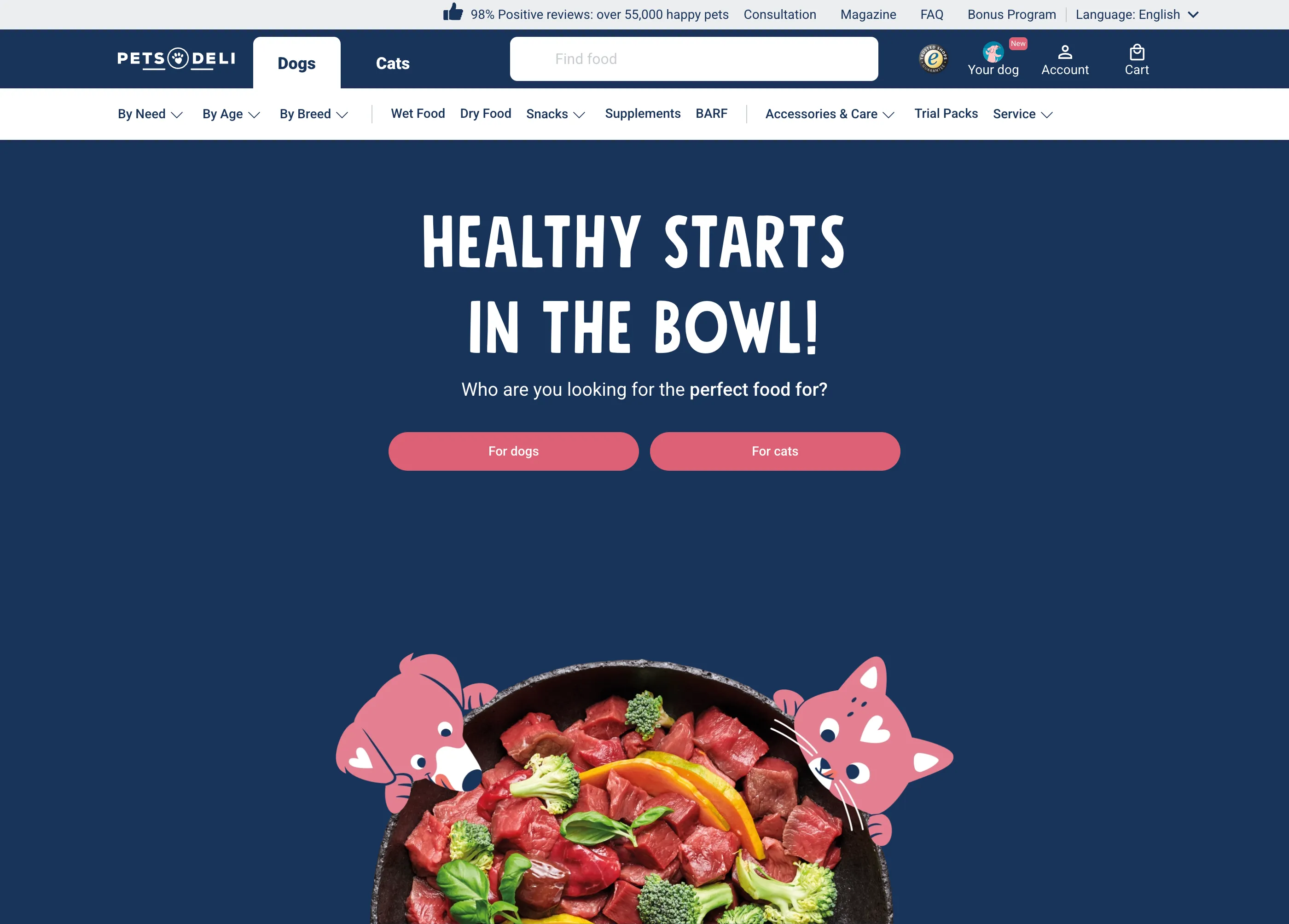 Pets Deli e-commerce