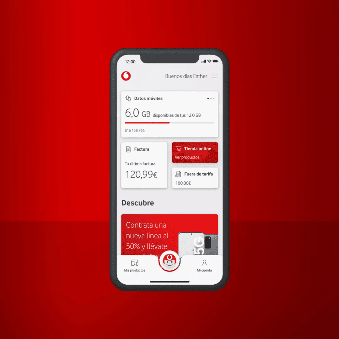 Mi Vodafone App redesign