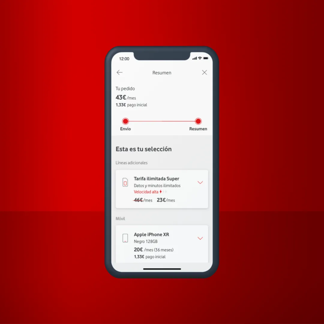 Unified checkout architecture showing the modular step sequence — steps expand or collapse based on transaction type (new line, upgrade, portability, accessory), never asking for data already on file